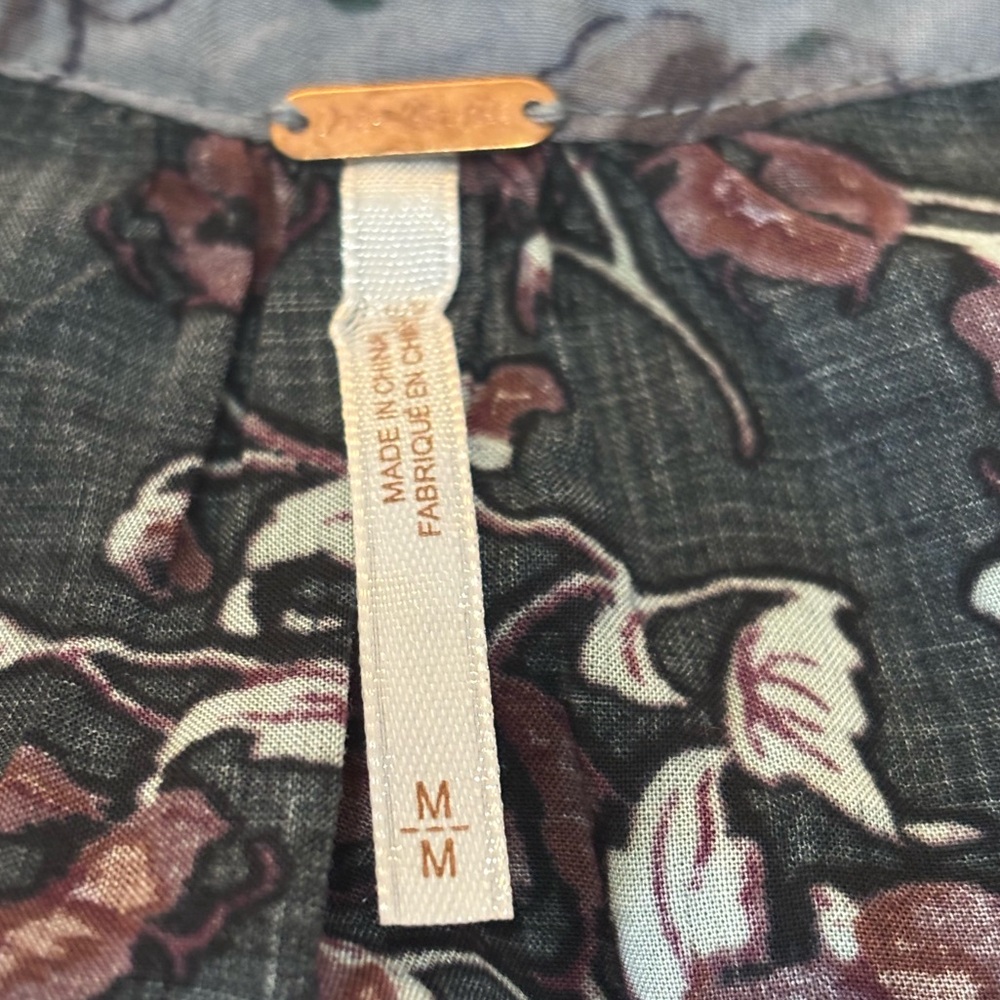 Free People Floral Print Jumpsuit in Black & Blue - Picture 4 of 5